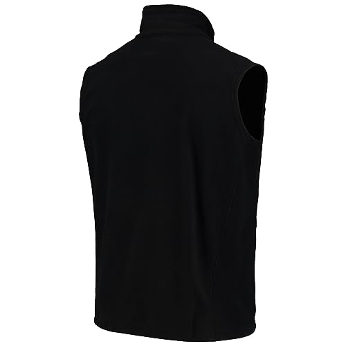 Image of dunbrooke Men's Black Minnesota Vikings Houston Fleece Full-Zip Vest