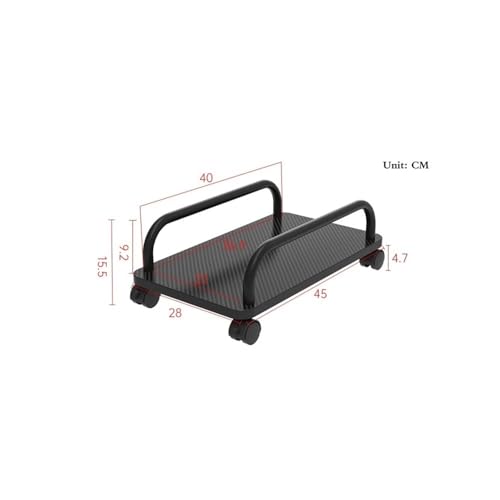 Soporte portátil móvil para torre de computadora con 4 ruedas giratorias, base para CPU, soporte para caja de PC para oficina y gaming (Blanco) miniatura 2