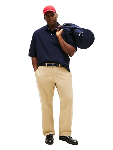Image of Tommy Hilfiger Men's Big & Tall Short Sleeve Cotton Pique Shirt in Classic Fit
