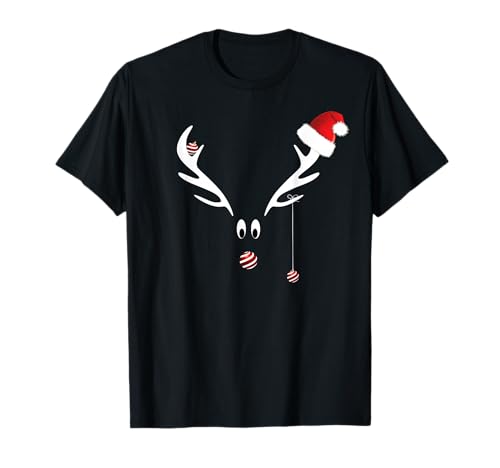 Rentier Rudolph Weihnachts-T-Shirt Geschenkidee rote Nase T-Shirt