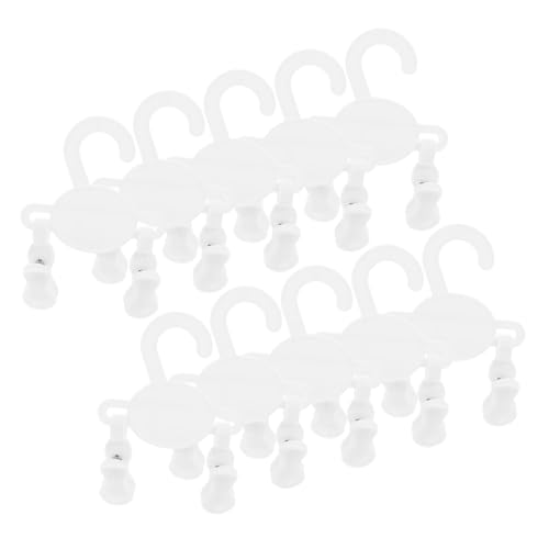 VILLFUL Clothes Hangers 10 Pcs Baby Shoe Sock Hook Boys and Girls Pant Hangers Shoe Drying Rack Sock Hanger Shoes Organizer for Home/Nursery