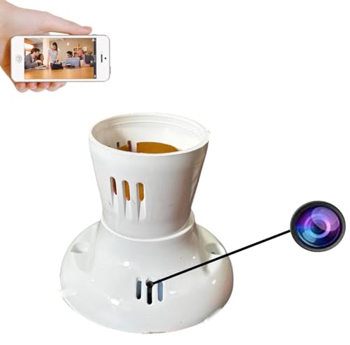 Image of HD WiFi 1080P Spy Bulb Holder Camera Hidden Socket Camera Mini Security Secret Nanny Cam with Live Audio & Video Recording