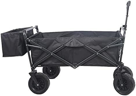 Collapsible Wagon Cart with Wheels Foldable Folding Wagons Carts Silent Universal Wheels,Folding Wagon Outdoor Folding Utility Wagon Folding Garden Outdoor Utility Wagon, Picnic Camping Cart