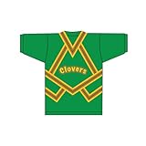 East Compton Clovers Cheerleader Men Jersey, Green with Yellow Stripes, Athletic Performance Shirt (US, Alpha, X-Small, Regular, Regular)