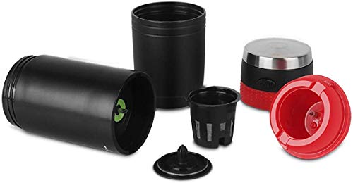 MZXUN Cafetera portátil, máquina Compatible with Camping eléctrico, un botón de Modo, Compatible with el K-Taza de la… - Imagen 7