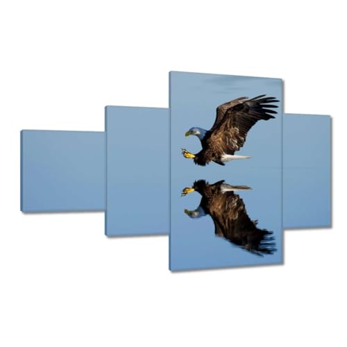 Toile aigle de chasse 130 x 80 cm pour salon élégant H6443Z