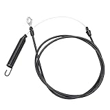 Elprico Kupplungszug, Langlebig, aus Schwarzem ABS-Metall, Ersatz für Rasenmäher – 197257 Motorverbindungsbaugruppe für 38-Zoll- und 42-Zoll-Deckaufsitzmäher