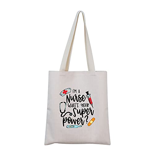 ZJXHPO Nurse Makeup Bag Nursing Instructor gift Nurse Appreciation Gift I'M A NURSE WHAT'S YOUR SUPER POWER Cosmetic Bag (NURSE Canvas Bag) ZJXHPO Nurse Makeup Bag Nursing Instructor gift Nurse Appreciation Gift I'M A NURSE WHAT'S YOUR SUPER POWER Cosmetic Bag (NURSE Canvas Bag)