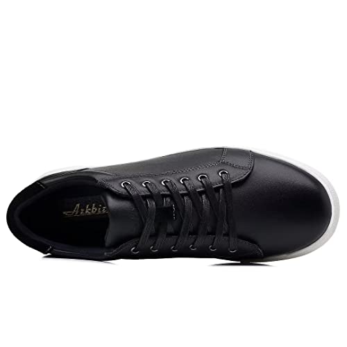 Image of Arkbird Casual Sneakers, Breathable Lace-Up Leather Walking Shoes Comfortable Fashion Sneakers for Men Daily Work