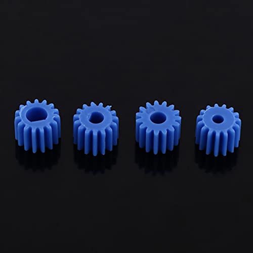 Liujaos 26pcs Shaft Gear 3.17MM/4MM Plastic Spindle Worm Gear Plastic Gear Motor Gears Spindle Gear Small Parts for DIY Model Technology Cars