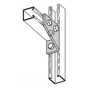 B-Line B134LZN فولاذ مطلي بالزنك 4-Hole Left Hand Corner Gusset 3-15 / 16-Inch