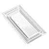 Sweese 706.101 White Serving Platters for Entertaining - Rectangle Porcelain Serving Plates - Excellent as Trays for Serving Food, Fruit, Appetizers in the Paty - Set of 3