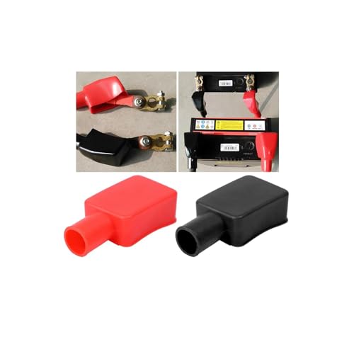 Zipelo Car Battery Terminal Cover, 2PCS Soft Rubber Vehicle Insulating Battery Protector, Positive...