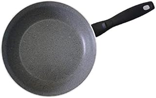 VITREX 71SABLACK24 71SABLACK24-Sartén de Acero vitrificado antiadherente 3 capas de Piedra inducción Modelo Granite de 24 cm, Multicolore