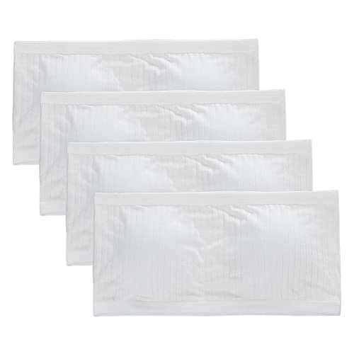 Girls Bandeau Bras, 4PCS/Set Cotton Soft Breathable Stretchy Seamless Strapless Bandeau with Removable Pads