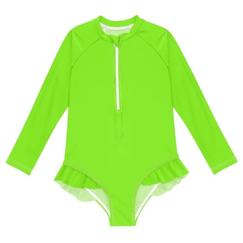Girls Long Sleeve Swimsuit Swimsuits Girls Rashguard Bathing Suit Toddler