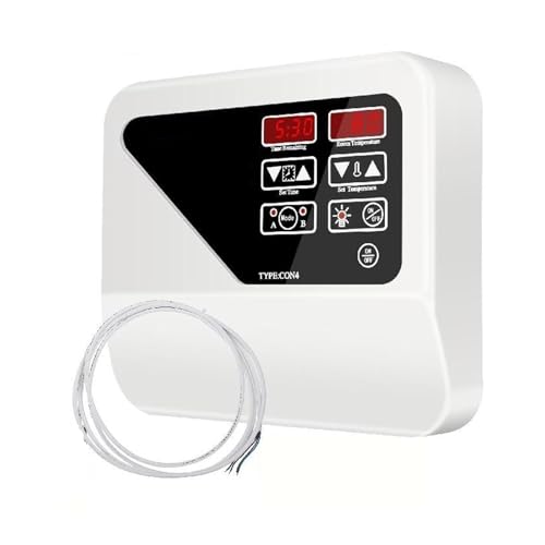 JACOJE Generador de Vapor de Ducha Controlador Digital De Sauna Externo For Estufa Calentadora De Sauna, Controlador Digital De 3-9kw, Pantalla De 104-221℉, Club De Ocio Comercial Aplicación Amplia
