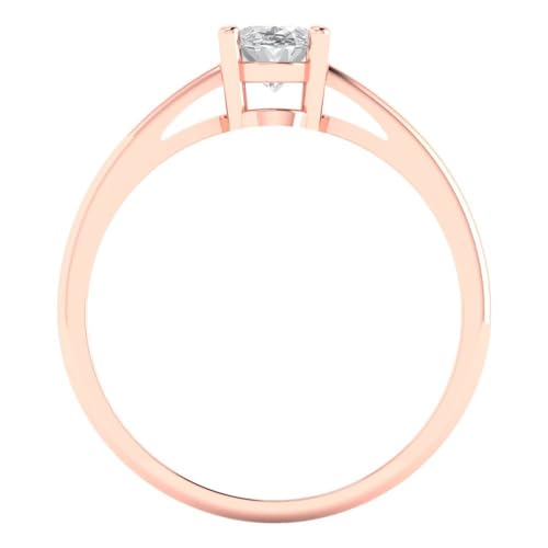 Clara Pucci Solid 14K White Gold Moissanite Ring - 1.71 tcw Round Cut Certified Solitaire with AccentsEngagement Ring for Women, Promise Bridal Rings for Women, Wedding Ring for Women4