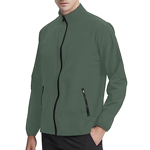 Jacke Für Herren Lang Winterjacke Herbstjacke,Vinyl Mantel,Beste...