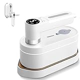 アイロン スチームアイロン 衣類スチーマー ハンガーにかけたまま ハンディ 軽量 小型 最短20秒スピード立ち上がり パワフルスチーム 7段階モード切替 シワ伸ばし 除菌 脱臭 110ml 大容量タンク スタンド付き 家庭用 旅行 出張