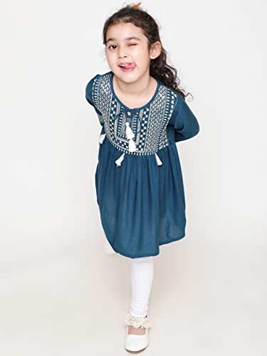 Image of NIYA Girls Party Embellished Embroidered Festive Casual TOP