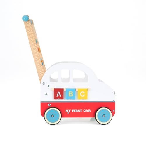 Miniatura 3 de Andador Para Bebés Carrito Multiactividades Montessori Robincool Creta 30x44x51 Cm De Madera Estimula Desarrollo Psicomotor