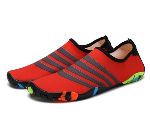 Zapatos barefoot para río y mar unisex en color rojo talla 42