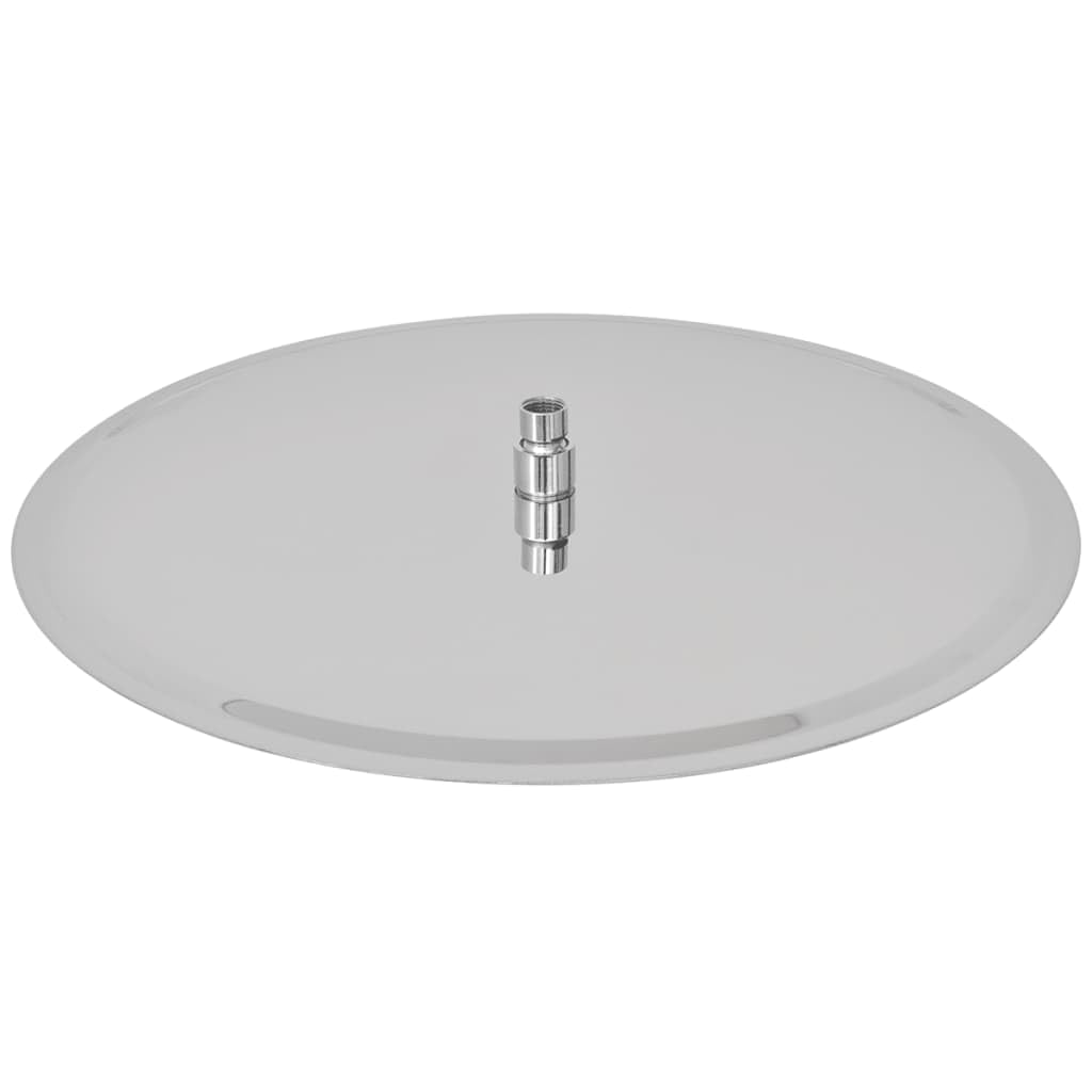 Cabezal de ducha efecto lluvia 2 pzs, LAPOOH Rociador Ducha, Ducha Lluvia, Alcachofa Ducha, Duchas De Baño Alcachofa Lluvia, Recambios Columna Ducha, acero inoxidable Ø 50 cm