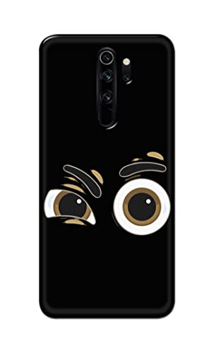 Image of PRINTFIDAA Funky Expression of Cartoon Eyes Printed Designer Hard Back Case Cover for Xiaomi Redmi Note 8 Pro -(RP) MVN1004