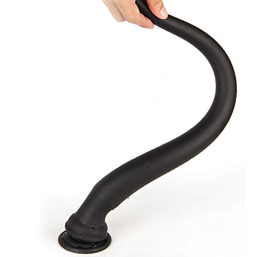 Tsukitoy 超長い アナルプラグ アナル拡張 吸盤付き 太い シリコーン あなるプラグ 初心者から上級 男女兼用 全長35cm 40Cm 50Cm(直入式50cm,ブラック) - 画像1