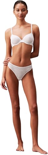 Calvin Klein Damen Demi-Cups BH Lightly Lined mit Bügel, Weiß (White), 80F – Ansicht 5