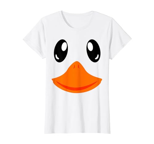 Poussin Visage de canar Outfit Halloween Costume Jolie oie T-Shirt, Femme, Blanc, M