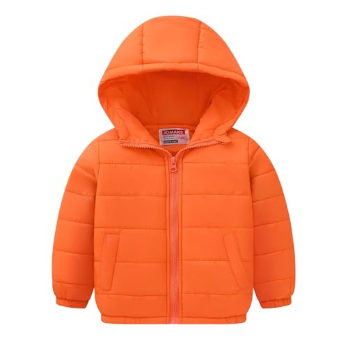 2024 Winter Jacket Coat Boys Girls Middle Kids Hooded With Pockets Solid Color Short Cotton Jacket Xmas Jacket Coat