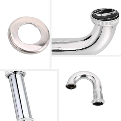 Image of NEW WARE Bottle Trap P Trap Type CP Chrome Plated for Bathroom and Kitchen Sink Drain