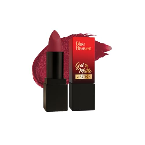 Image of Blue Heaven Get Matte Lipstick, Long Lasting, Light Weight Lipsticks for Women, Moisturizing Matte Lipstick for Women - 103R, 4g