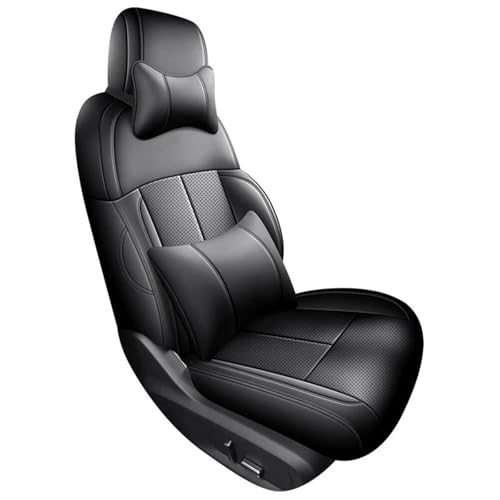 Housse de siège voiture personnalisée en cuir noir pour Skoda Rapid 2013-2019