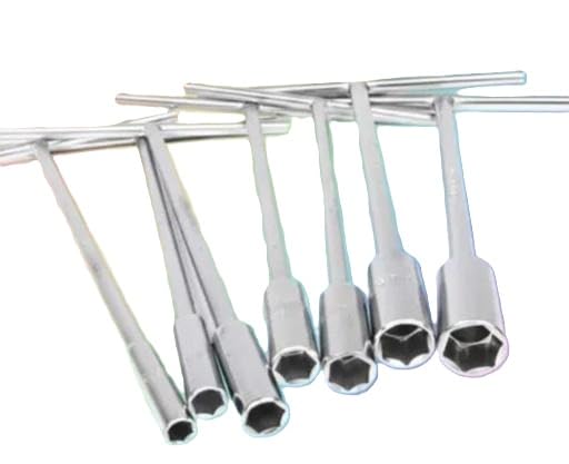 Pack of 7 t goti socket set 8,10,11,12,13,14,15 for Daily Fixing Tasks and Household Maintenance Work Silver-image-12