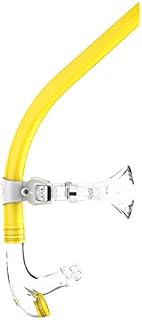 Swimmers Snorkel Front Snorkel Swim Training Aid Centre Line Snorkel Snorkel Swimming Breathing Tube Swimmer Snorkel Snorkeling Gear for Swimming Diving Scuba Yellow