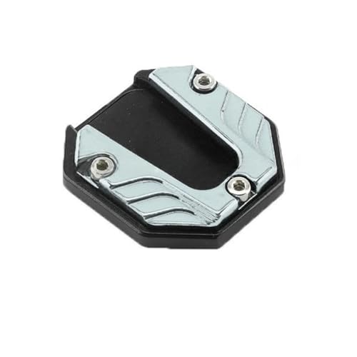 Base élargie de béquille latérale moto avec plaque support antidérapante CNC