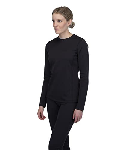 Spyder Women's Standard Baselayer Crew Top, Black, Small #TOP2