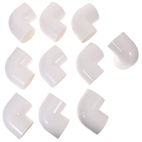 OUNONA 10個 Pvc90度エルボ 水族館のエアチューブ 水槽循環ポンプ 水中池ポンプ 水中ウォーターポンプ 水族館の空気ポンプ 屋外池用池ポンプ 水槽ポンプ プール Black 塩ビ