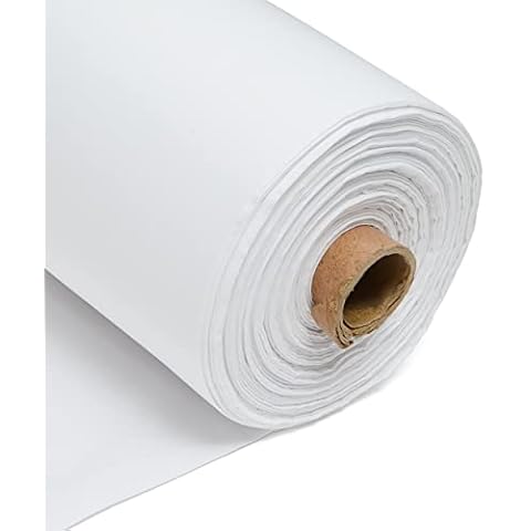1m Plain White Calico Fabric - 100% Cotton, Optic White Calico 225GSM 60” Inch 150cm Wide - for Sewing, Quilting, Curtain Linings, Pillowcases & Totes - Easy Fabric by The Metre by Discount Fabrics Cover