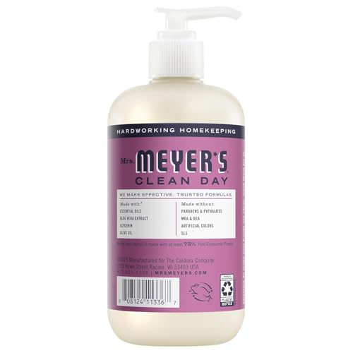 Image of Mrs. MEYER'S Clean Day Liquid Hand Soap, Rain Water, Oat Blossom & Plum Berry Scents, 12.5 fl oz (3 CT) Variety Pack