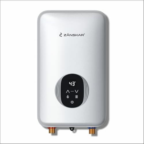 Image of Zanskar Tankless Water Heater 9kW | BIS Certified Instant Water Heater | Electric Geyser | Smart Temperature Control | Compact Wall-Mounted Design | Hard Water Safe | IP25 Rated