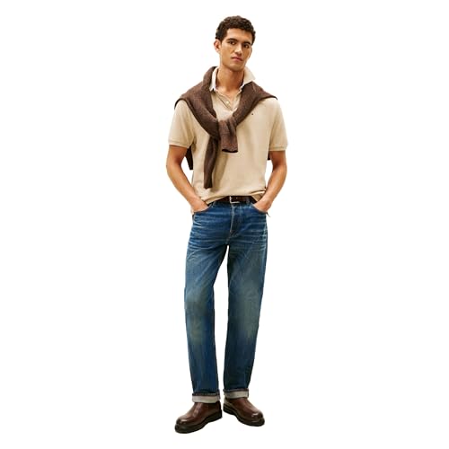 Image of Tommy Hilfiger Men's Short Sleeve Cotton Pique Polo Shirt in Classic Fit