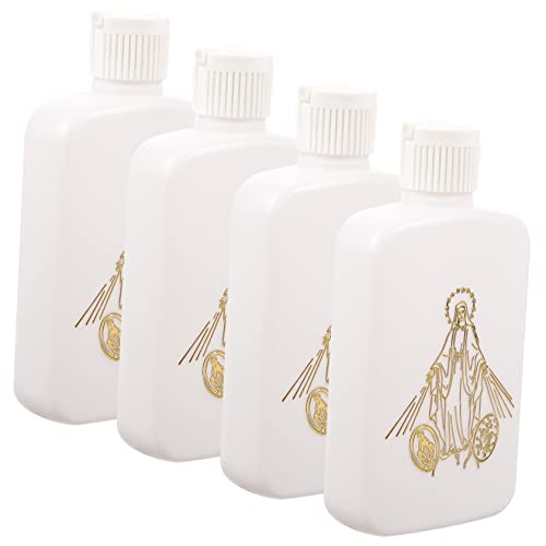 MAGICLULU Bottiglie Dacqua Per Battesimo Religioso Contenitori Vuoti Per Acqua Santa Adatti Per Cristiani Cattolici Set Di 4 Bottiglie Decorative Per La Casa