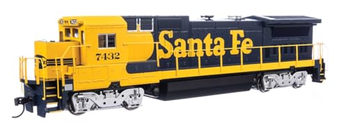 Walthers Mainline 910-9568 HO Scale GE Dash 8-40B - Standard DC - Santa Fe #7432 (Blue, Yellow)