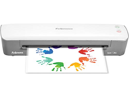 Fellowes - Plastificadora Ion A4, para uso ocasional, 125 micras, incluye 10 fundas gratis