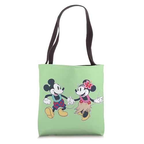 Disney Mickey & Minnie Hawaii Tropical Couples Trip Vacation Tote Bag