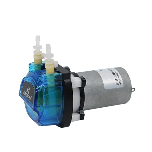 SEIWEI Low Flow Liquid Peristaltic Pump 12V DC DIY Liquid Small Dosing Pump for Aquarium Lab Analytical, Compatible with Kamoer